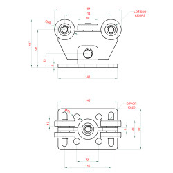 Samonosný systém 60x60x4mm posuvnej brány do 150kg/4m otvor (W39/60Zn 6m pozinkovaný profil, 1x W-SET60F) Samonosný systém 60x60x4mm posuvnej brány do 150kg/4m otvor (W39/60Zn 6m pozinkovaný profil, 1x W-SET60F)